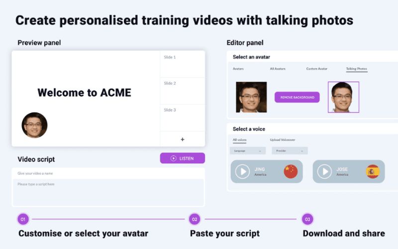 Create videos with AI